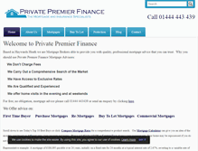 Tablet Screenshot of privatepremierfinance.co.uk